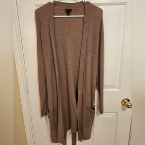 Torrid Light Brown Long Line Cardigan